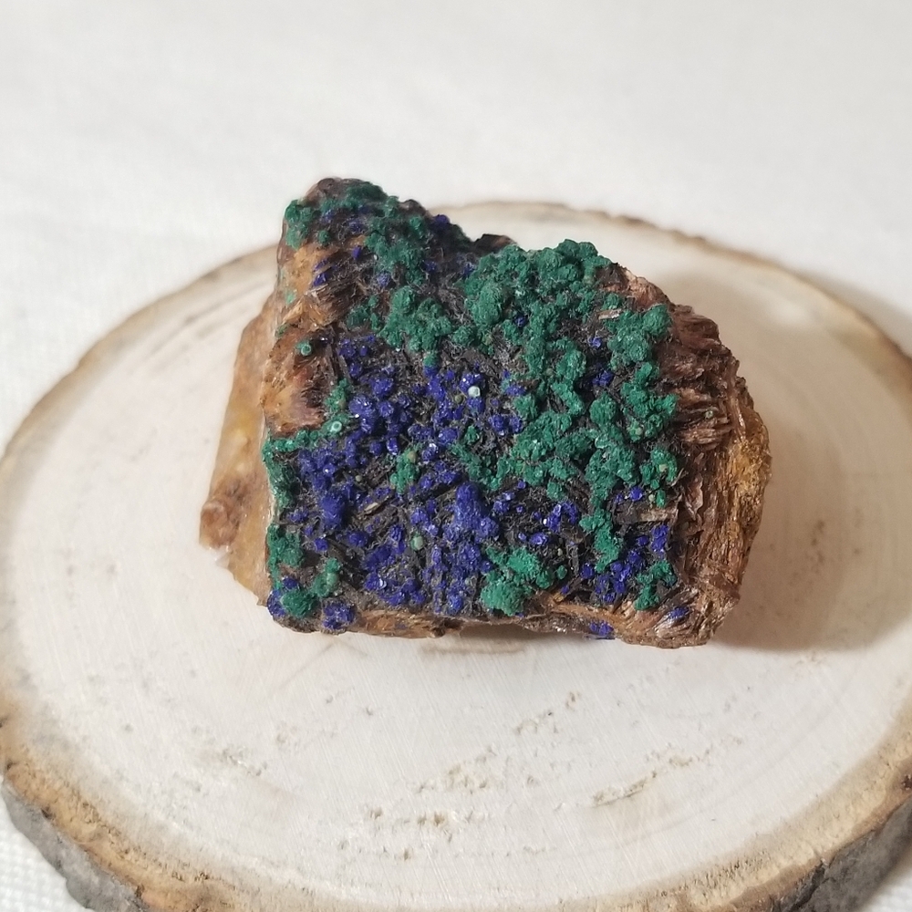 Rough Natural Azurite with Malachite